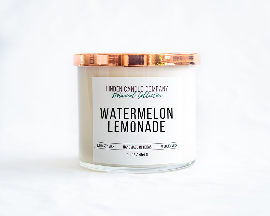 Watermelon Lemonade Summer Soy Candle 16oz