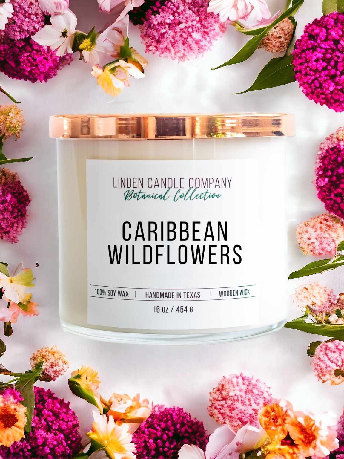 Caribbean Wildflowers 16oz Soy Candle