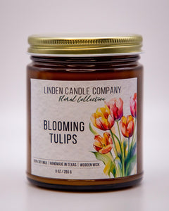 Blooming Tulips 9oz Organic Floral Soy Candle