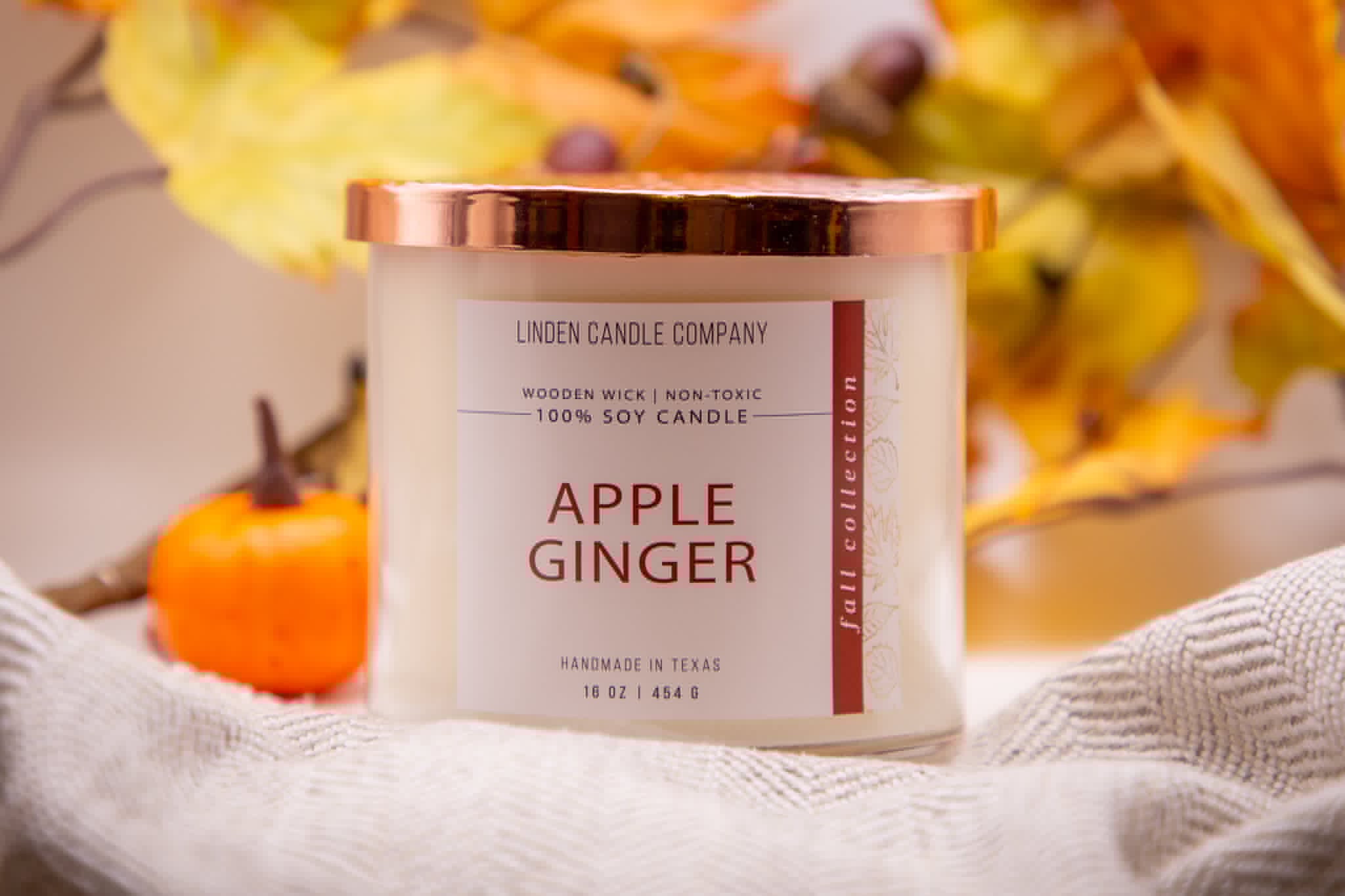 Apple Ginger 100% Soy Candle