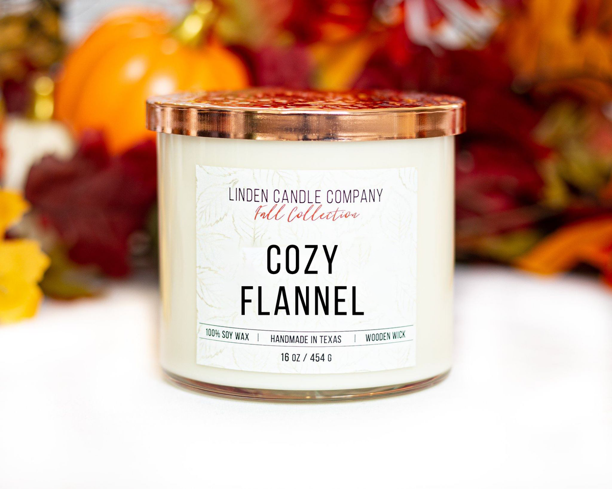 Cozy Flannel Linden Candle Company