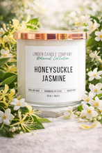 Load image into Gallery viewer, Honeysuckle Jasmine | Botanical Floral Soy Candle with Wooden Wick
