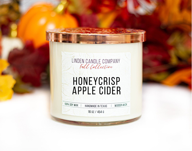 Honeycrisp Apple Cider - Cozy Fall Candle, Hand Poured