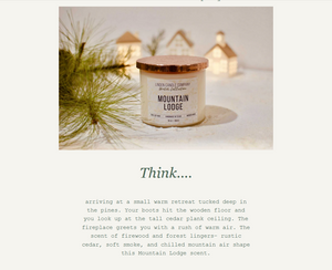 Mountain Lodge – Linden Candle Company