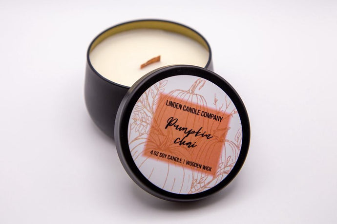 Pumpkin Chai 4oz Luxury Candle Tin