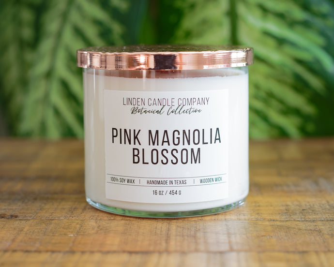 Pink Magnolia Blossom 16oz Candle