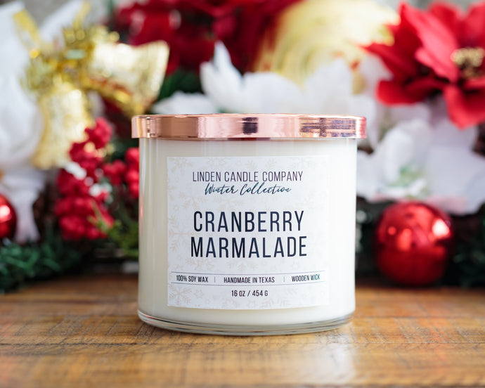 Cranberry Marmalade 16oz Winter Scented Candle