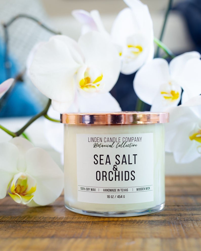 Sea Salt & Orchids 16oz Candle